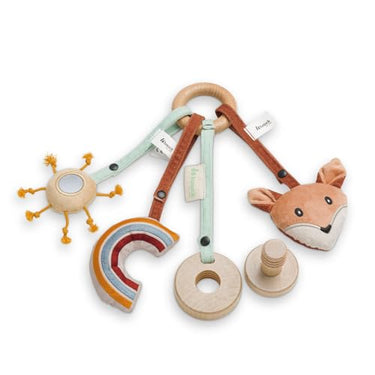 hauck 808126 Moving Set Tiere Baby Aktivitätsring Catching Play Tray für Holzhochstühle Alpha+, Beta+ & Arketa, ab Geburt, FSC Zertifiziertes Holz, Fördert Auge-Hand-Koordination & Motorik, Single im Sale
